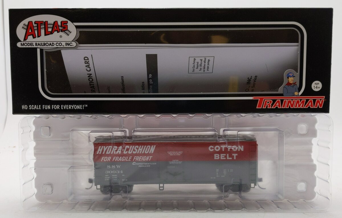 Atlas 20006149 HO SSW Cotton Belt 40' Plug Door Boxcar #30034 NIB