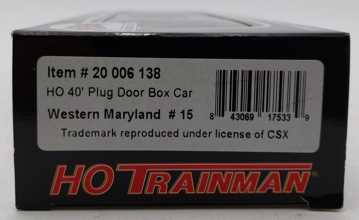 Atlas 20006138 HO Western Maryland 40' Plug Door Boxcar #15