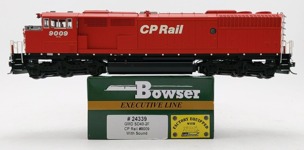 Bowser 24339 HO Scale Canadian Pacific SD40-2F Diesel Locomotive #9009 w/ Sound