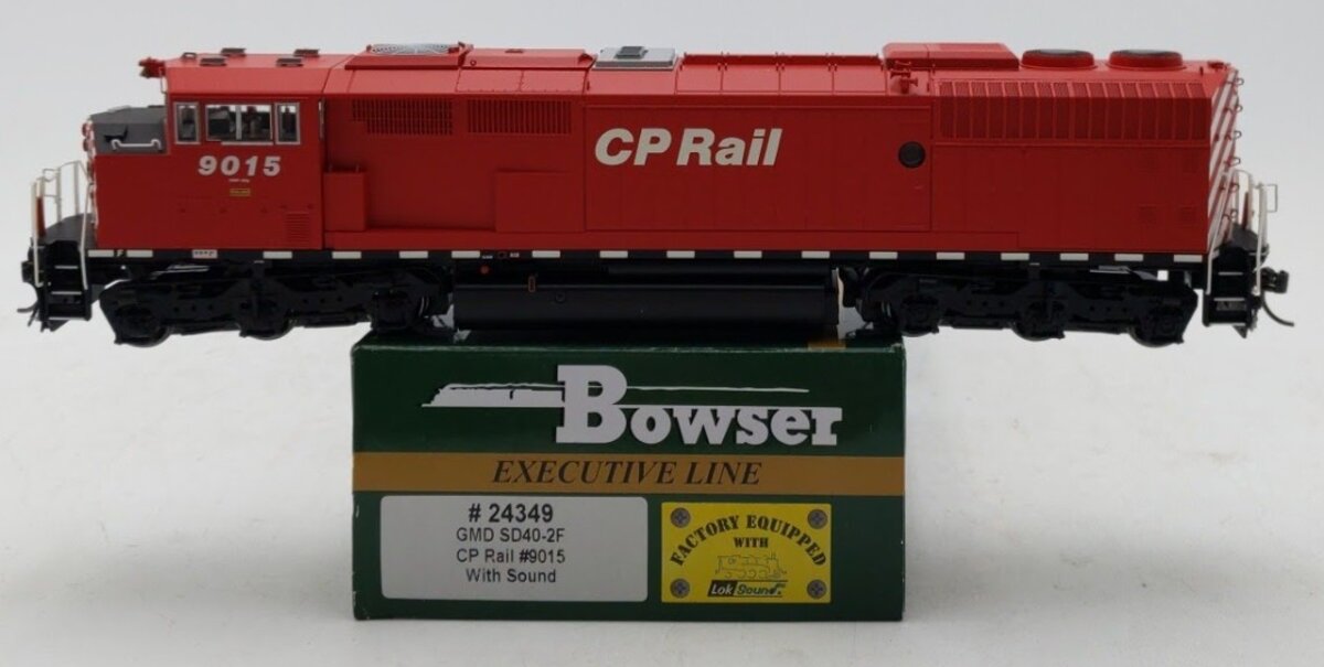 Bowser 24349 HO Scale Canadian Pacific SD40-2F Diesel Locomotive #9015 w/ Sound