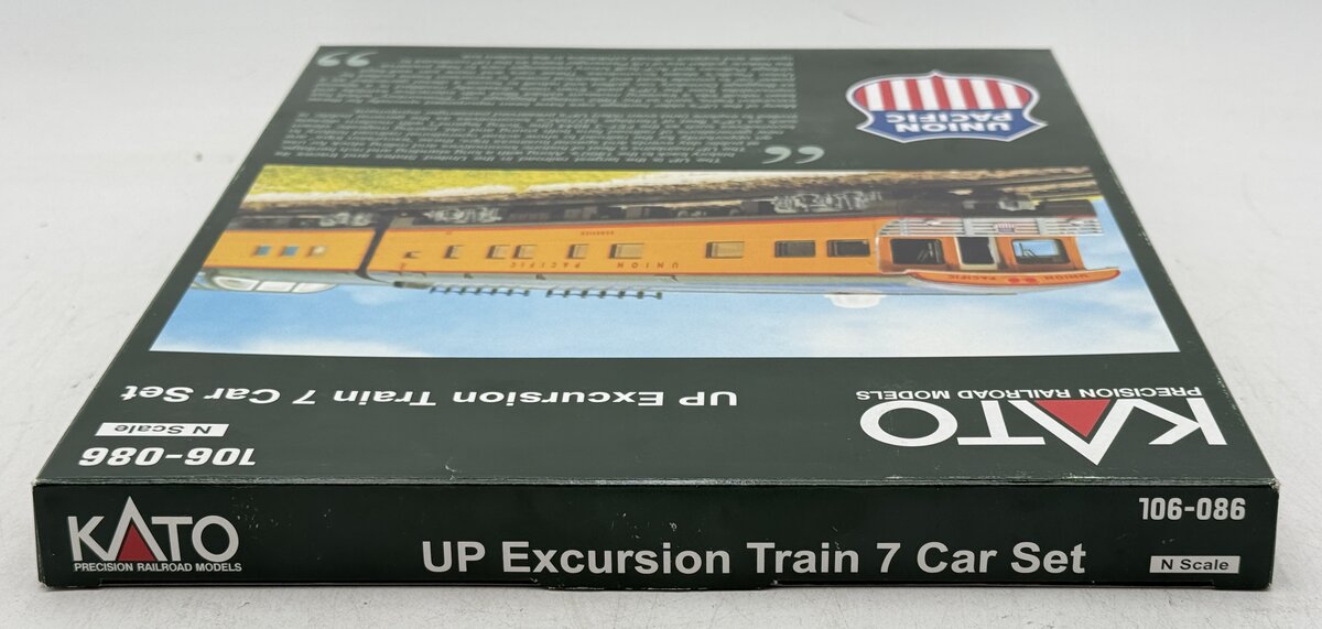 KATO 106-014 Union Pacific 6両セット Kato 106-086 N Union Pacific Excursion Train Set (Set of 7) NIB