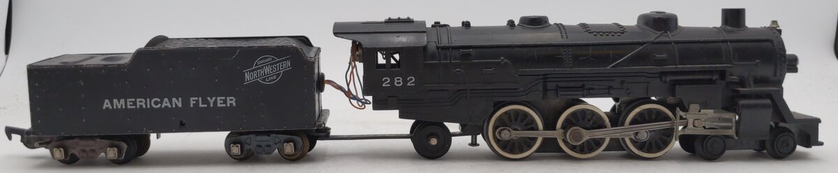 American Flyer 282 Vintage S 4-6-2 Pacific Steam Locomotive & Tender #282 EX