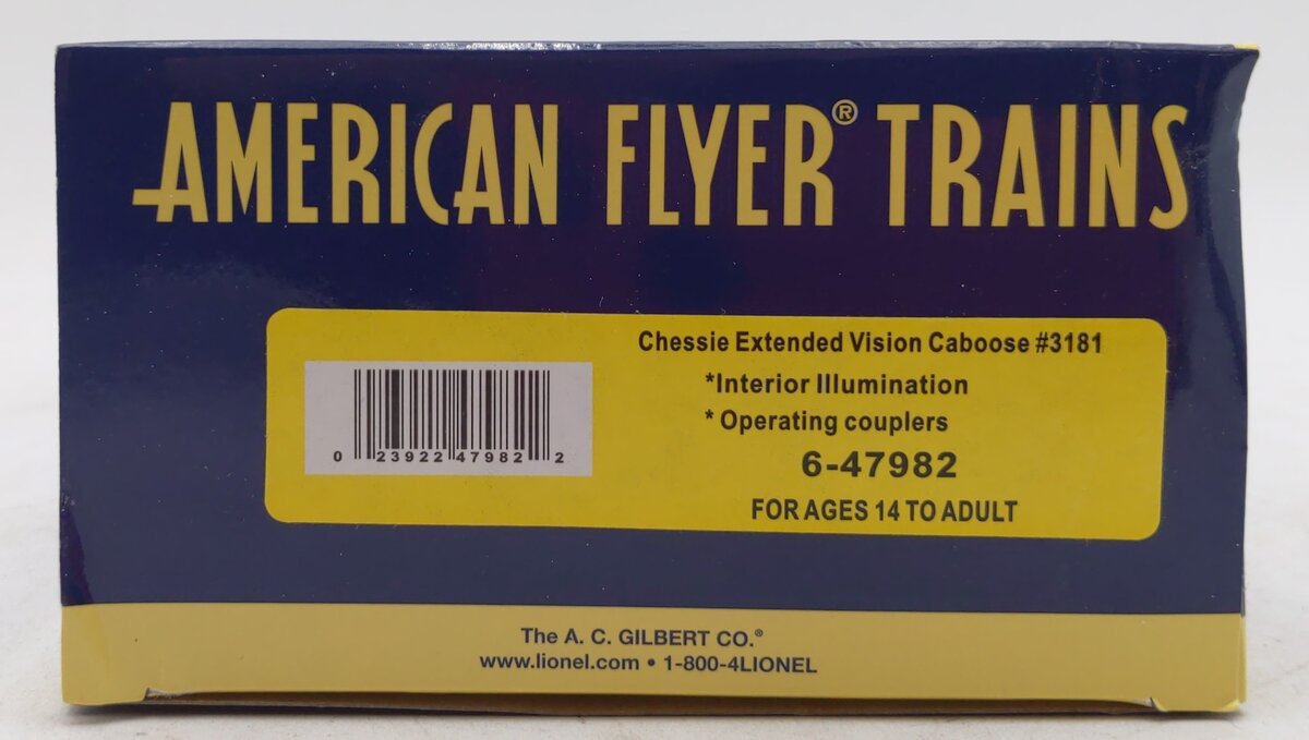 American Flyer 6-47982 S Chessie System Extended Vision Caboose