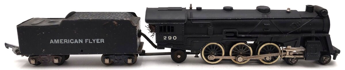 American Flyer 290 Vintage S 4-6-2 Die-Cast Steam Locomotive & Tender VG