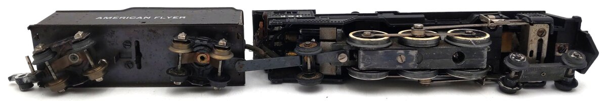 American Flyer 290 Vintage S 4-6-2 Die-Cast Steam Locomotive & Tender VG