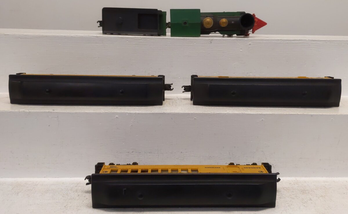 American Flyer 21088 Vintage S FY&P Steam Locomotive & Passenger Cars VG