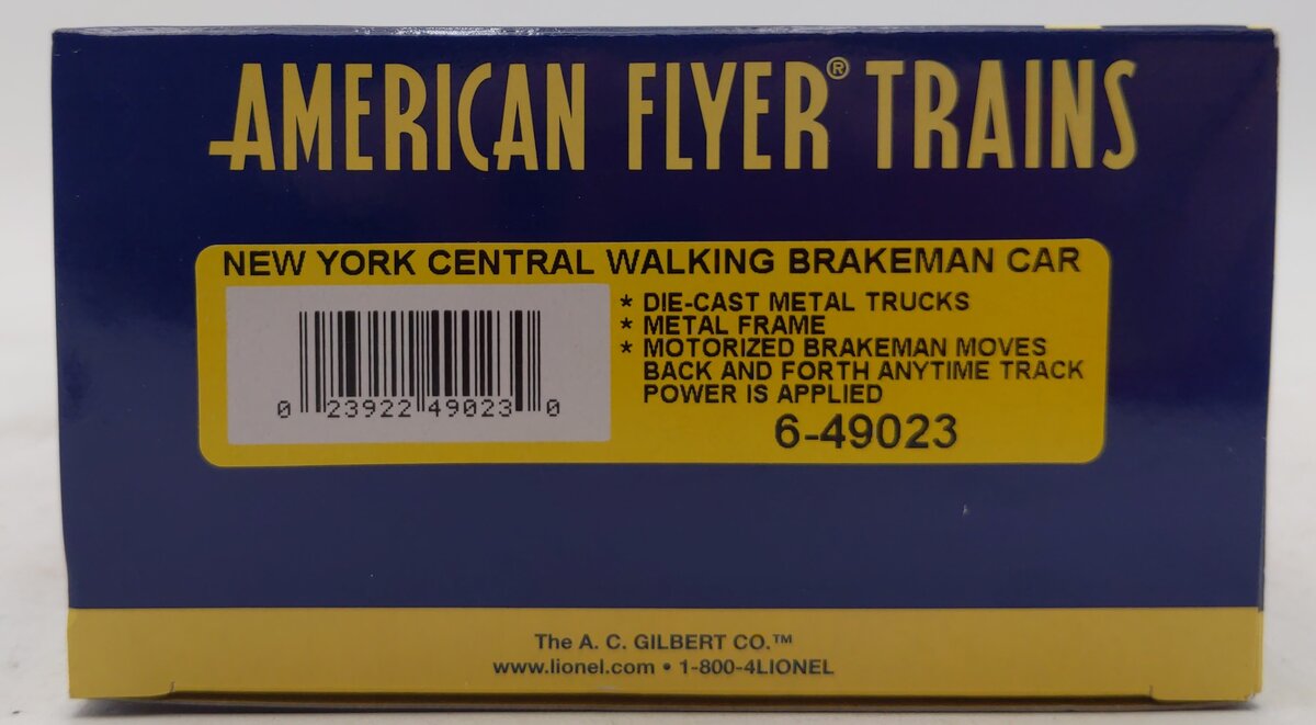 American Flyer 6-49023 S Scale New York Central Walking Brakeman Car #174226 LN/Box