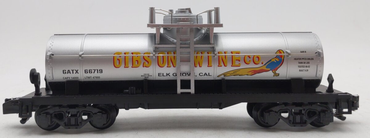 American Flyer 1919132 S Gibson Wine Single Dome Tank Car #66719