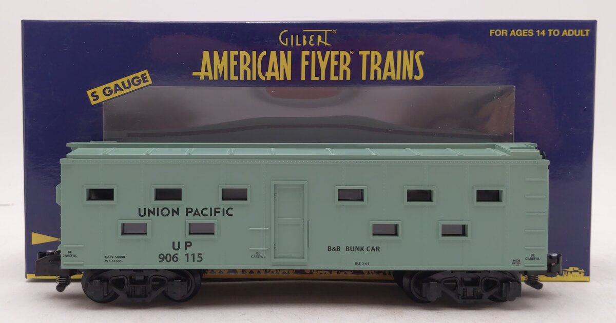 American Flyer 6-44036 S Gauge Union Pacific Bunk Car #906115
