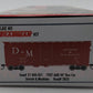 Atlas 21000051 HO Detroit and Mackinac 40' Box Car Kit #2825