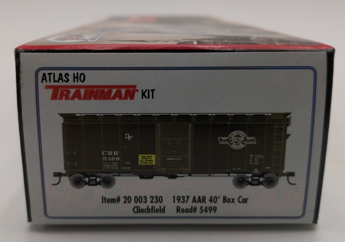 Atlas 20003230 HO Clinchfield 1937 40' AAR Box Car Kit #5499