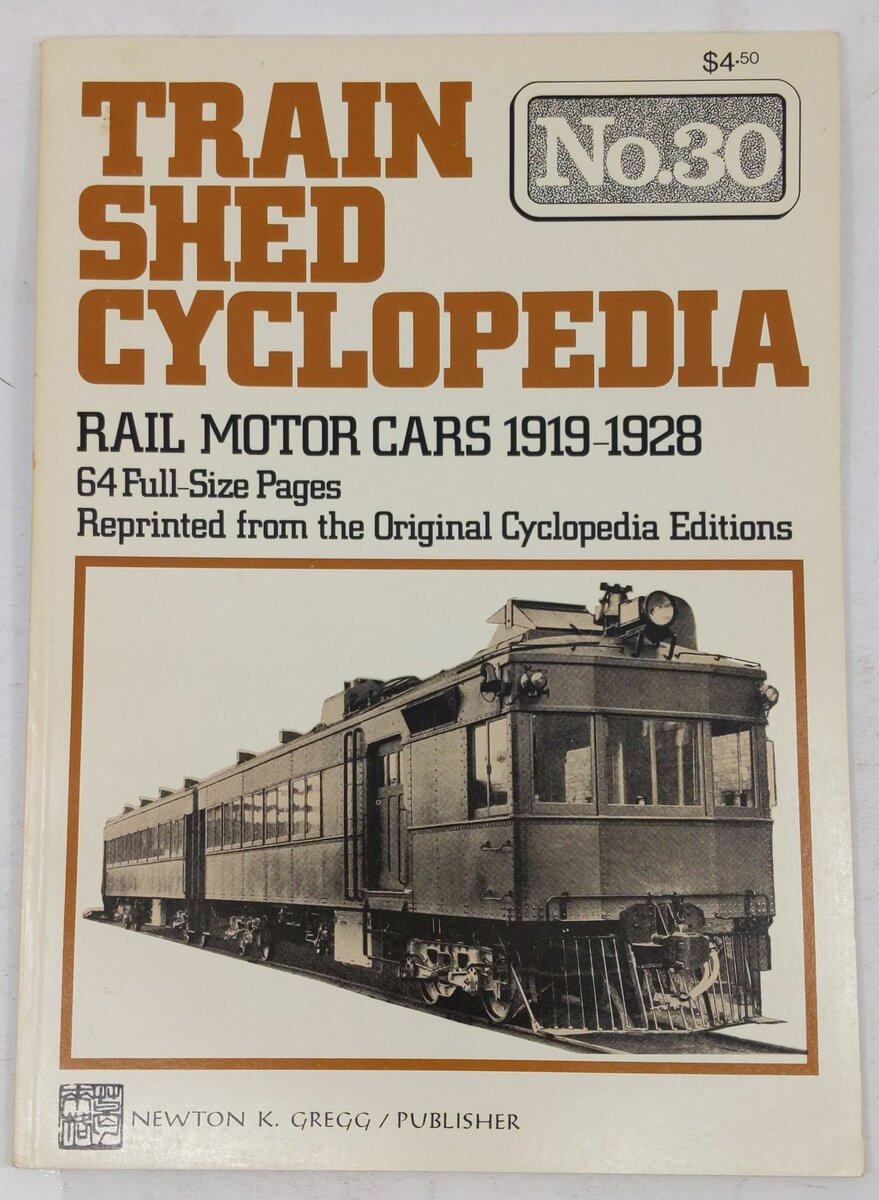 Train Shed Cyclopedia No. 30 Paperback Book By Newton K. Gregg EX