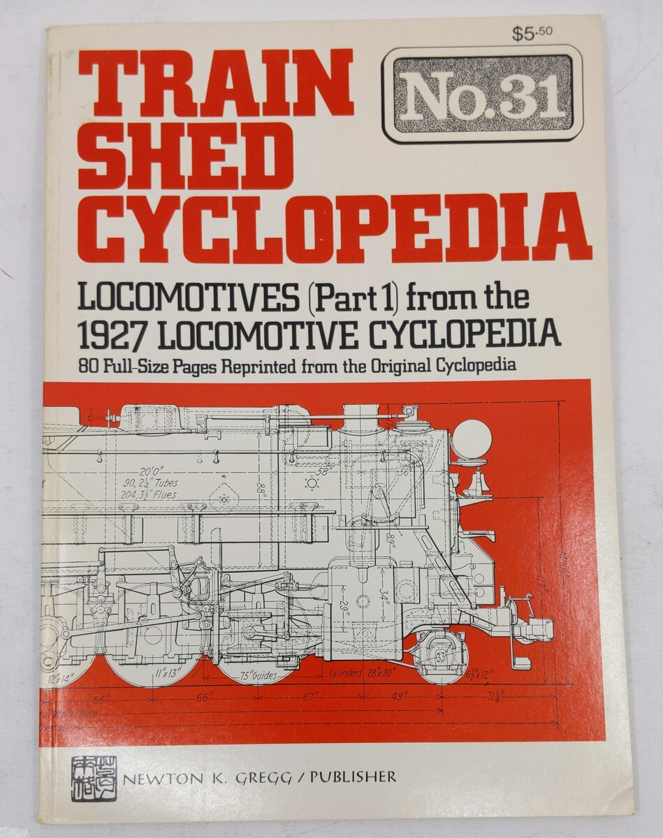 Train Shed Cyclopedia No. 31 Paperback Book By Newton K. Gregg EX