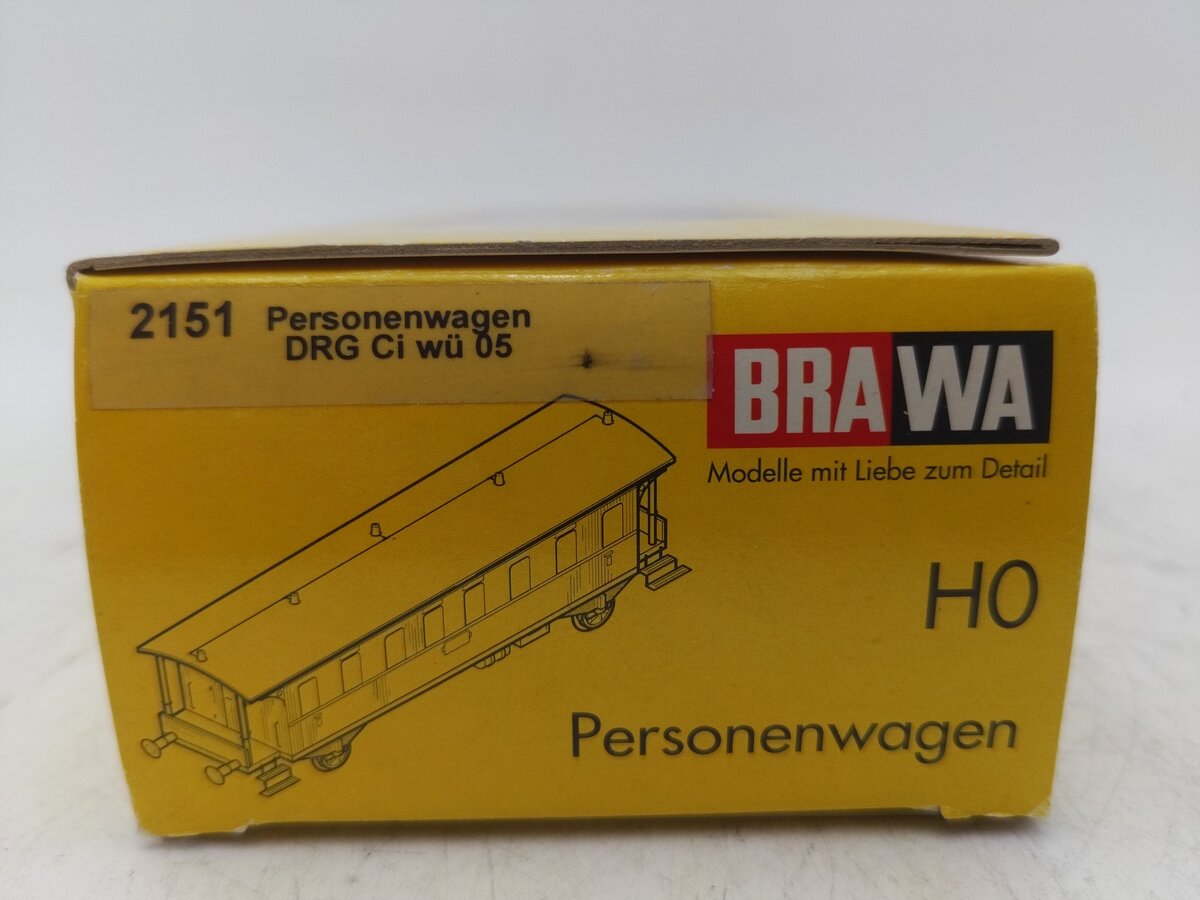 Brawa 2151 HO German Imperial Railway Coach Car #40015 EX/Box
