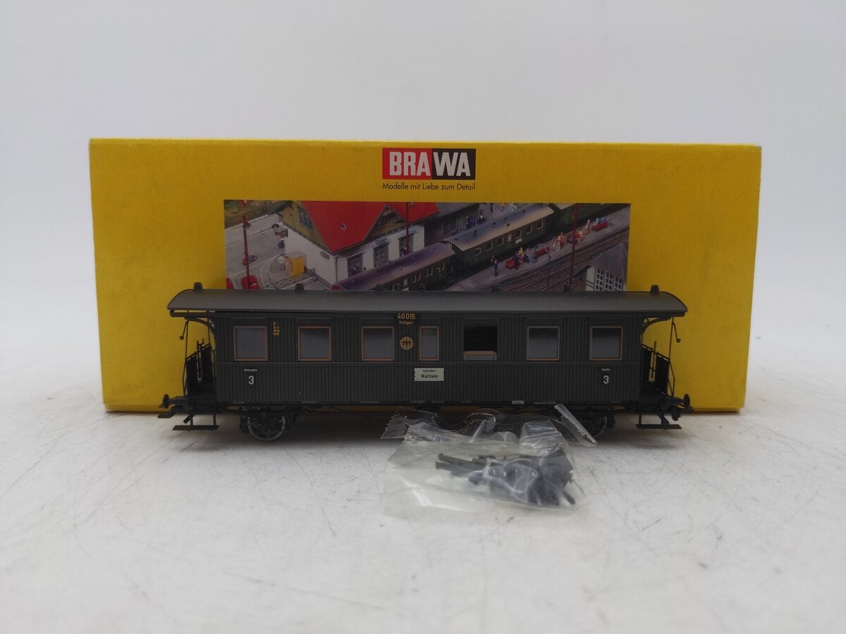 Brawa 2151 HO German Imperial Railway Coach Car #40015 EX/Box