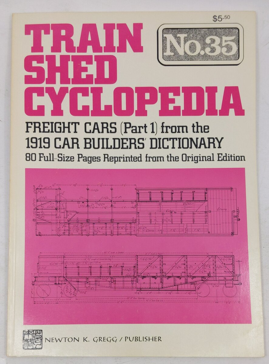 Train Shed Cyclopedia No. 35 Paperback Book By Newton K. Gregg EX