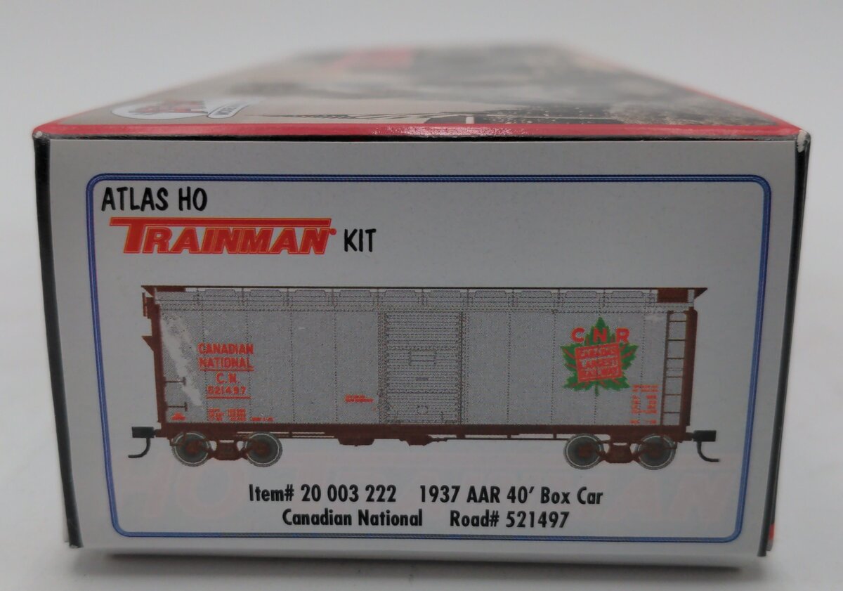 Atlas 20003222 HO Canadian National 1937 40' ARR Boxcar Kit #521497