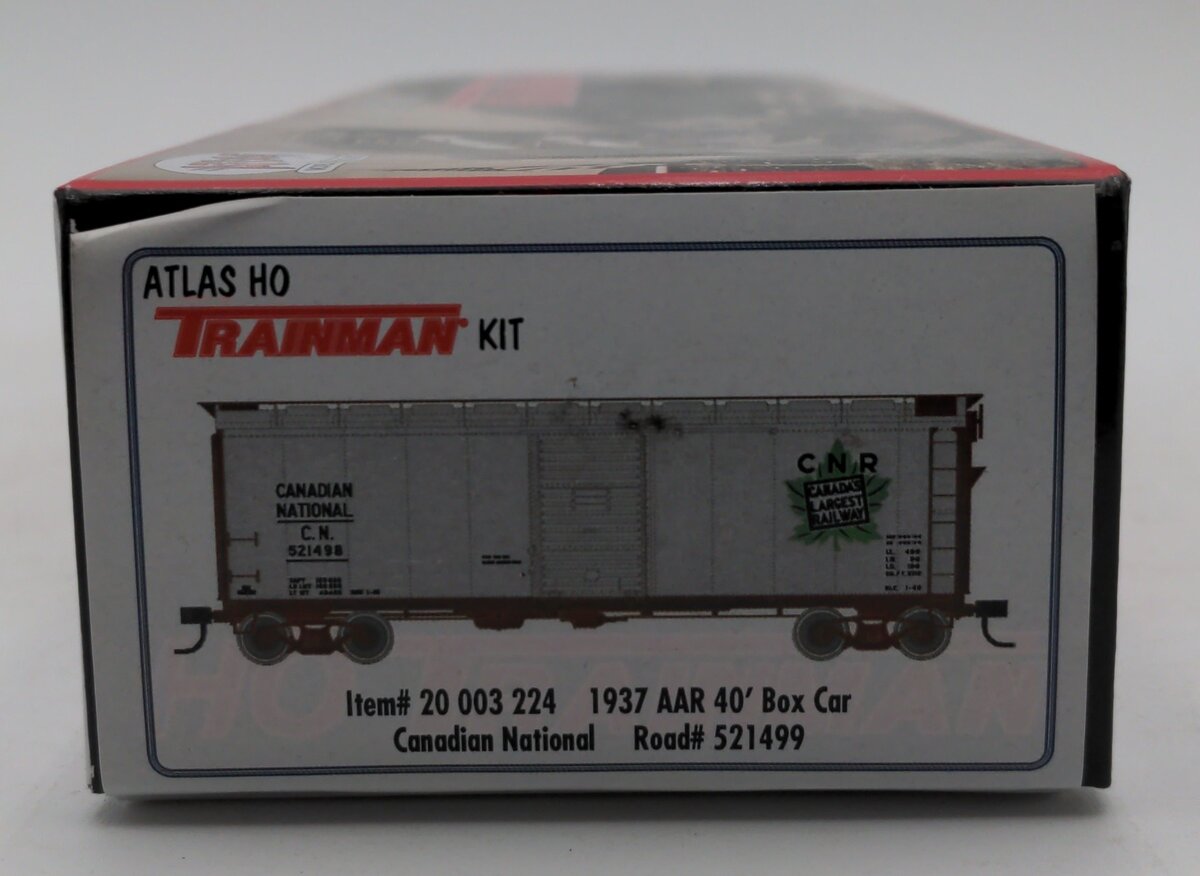 Atlas 20003224 HO Canadian National 1937 AAR 40' Box Car Kit #521499