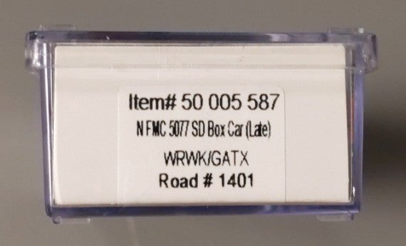 Atlas 50005587 N WRWK/GATX FMC 5077 Single Door Boxcar #1401