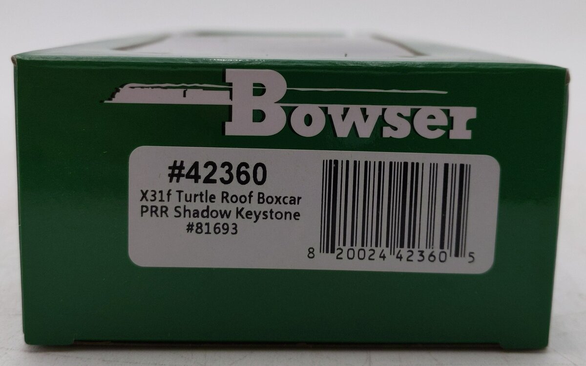 Bowser 42360 HO Pennsylvania X31f Turtle Roof Box Car Ready-To-Run #81693 NIB