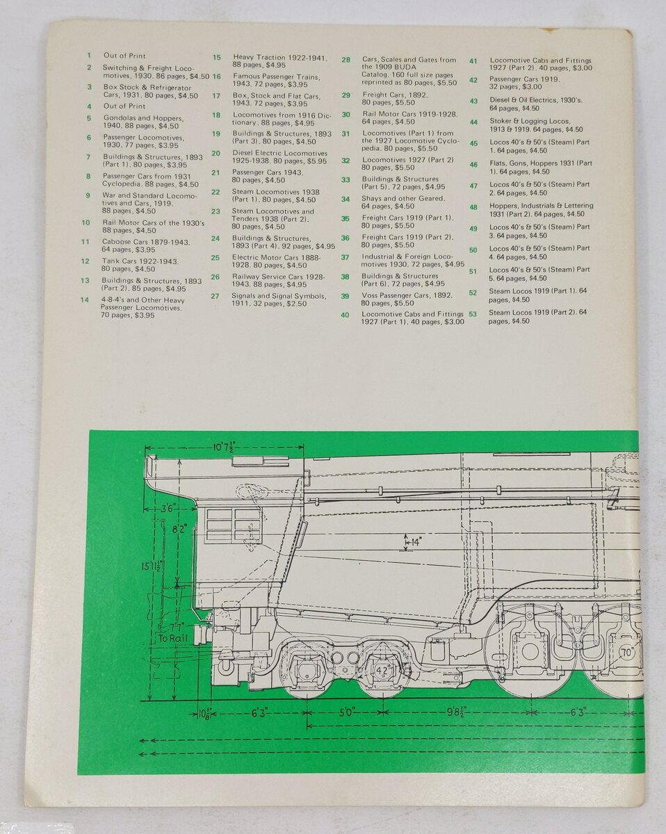 Train Shed Cyclopedia No. 51 Paperback Book By Newton K. Gregg EX