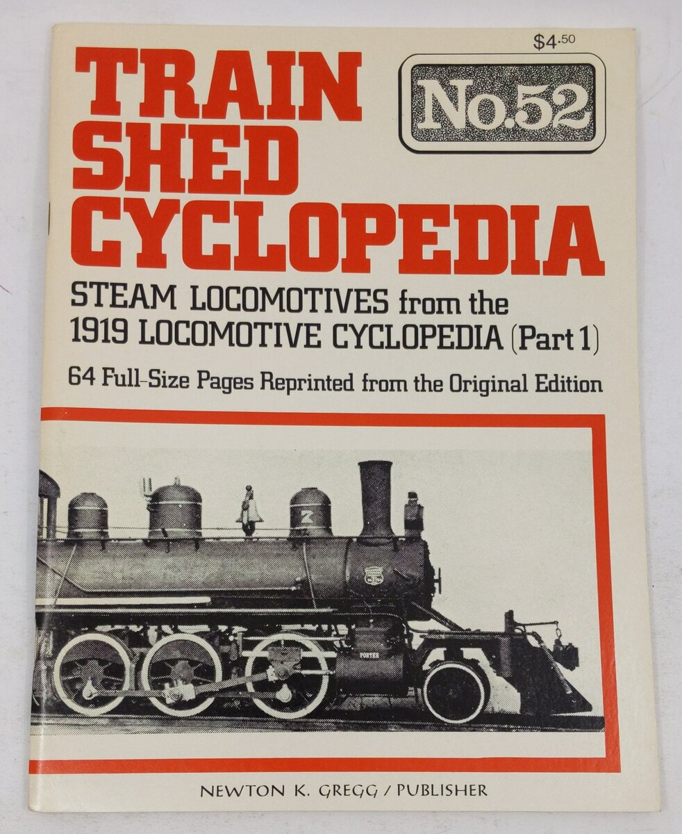 Train Shed Cyclopedia No. 52 Paperback Book By Newton K Gregg EX