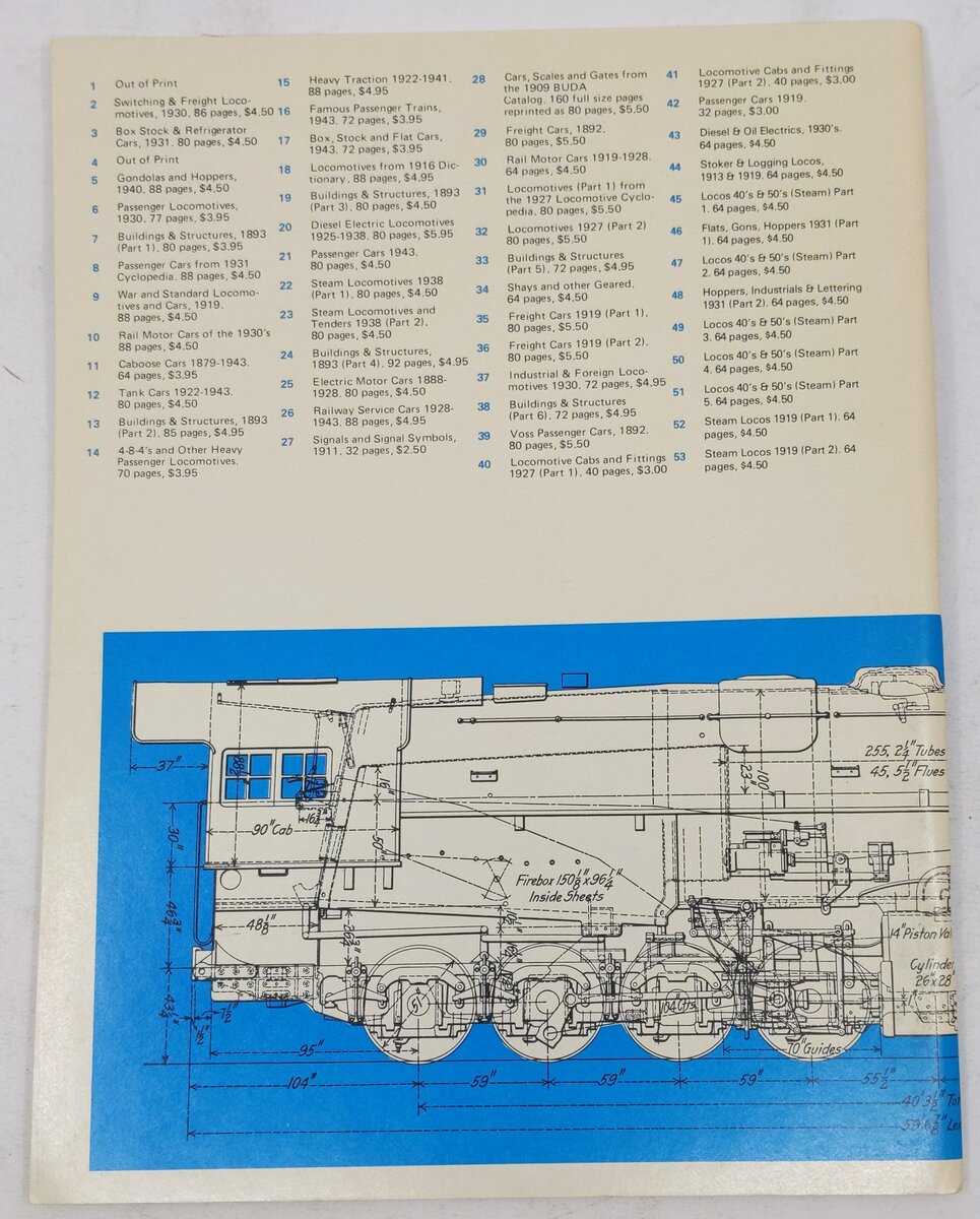 Train Shed Cyclopedia No. 53 Paperback Book By Newton K. Gregg EX
