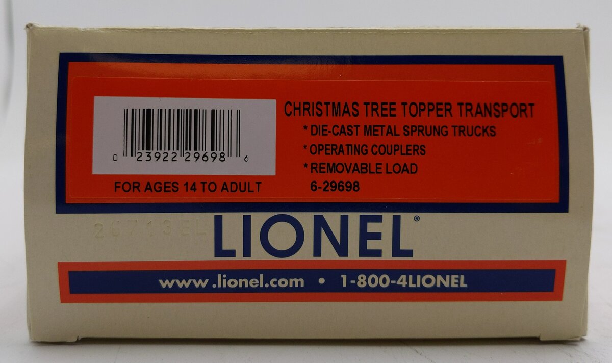 Lionel 6-29698 O Christmas Tree Topper Star Transport Car