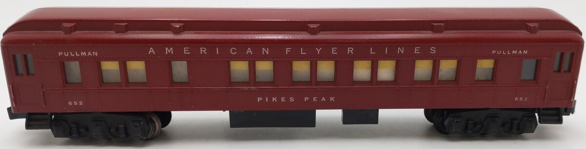American Flyer 652 Vintage S Red Heavyweight Pullman Car VG