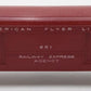 American Flyer 951 VIntage S Red Heavyweight Baggage Car VG