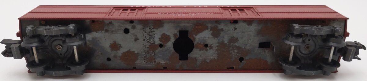 American Flyer 951 VIntage S Red Heavyweight Baggage Car VG