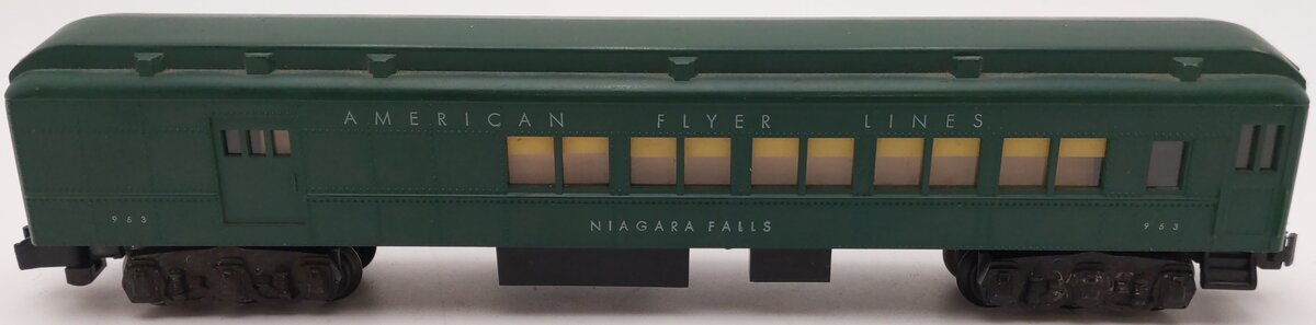 American Flyer 953 Vintage S Heavyweight Combo Car w/o Silhouettes VG