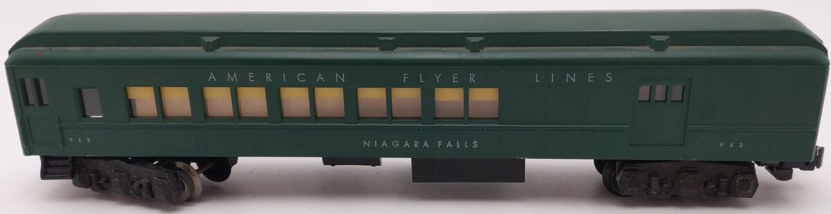 American Flyer 953 Vintage S Heavyweight Combo Car w/o Silhouettes VG