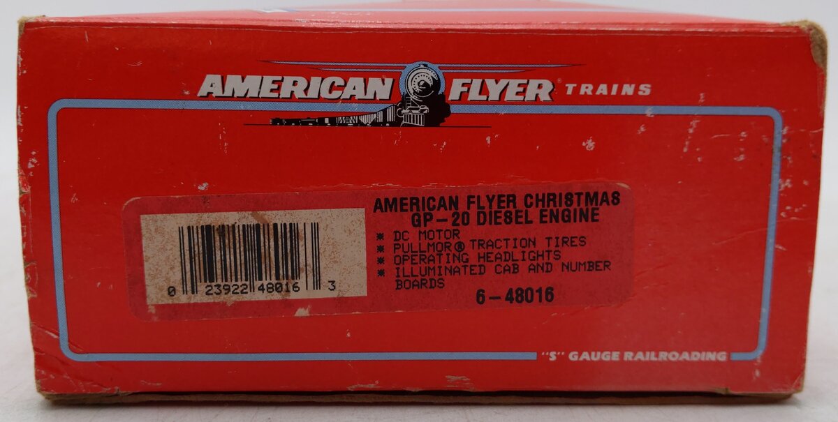 American Flyer 6-48016 S Scale Christmas GP-20 Diesel Engine #1225 EX/Box