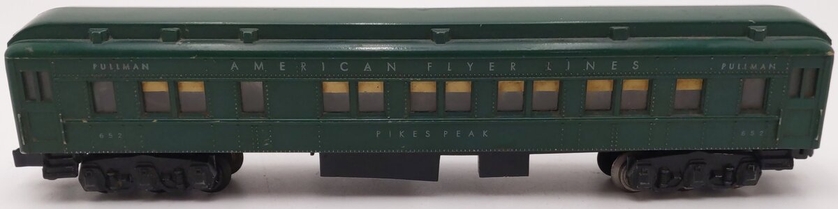 American Flyer 652 Vintage S Olive Green Heavyweight Pullman Car