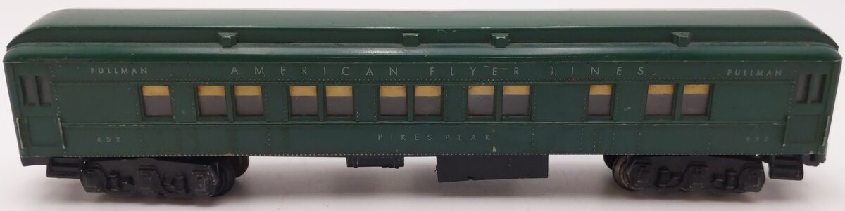 American Flyer 652 Vintage S Olive Green Heavyweight Pullman Car