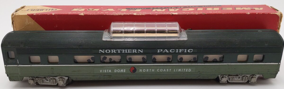 American Flyer 24849 Vintage S NP North Coast Limited Vista Dome Passenger Car
