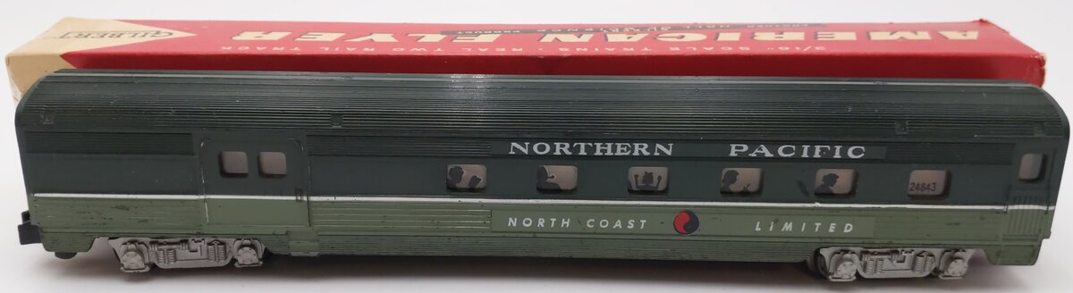 American Flyer 24843 Vintage S Northern Pacific Combine Passenger Car VG/Box