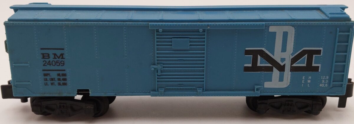 American Flyer 24059 Vintage S Boston and Maine Boxcar VG