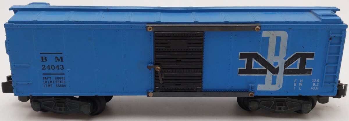 American Flyer 24043 Vintage S Gauge Boston & Maine Boxcar #24043 VG