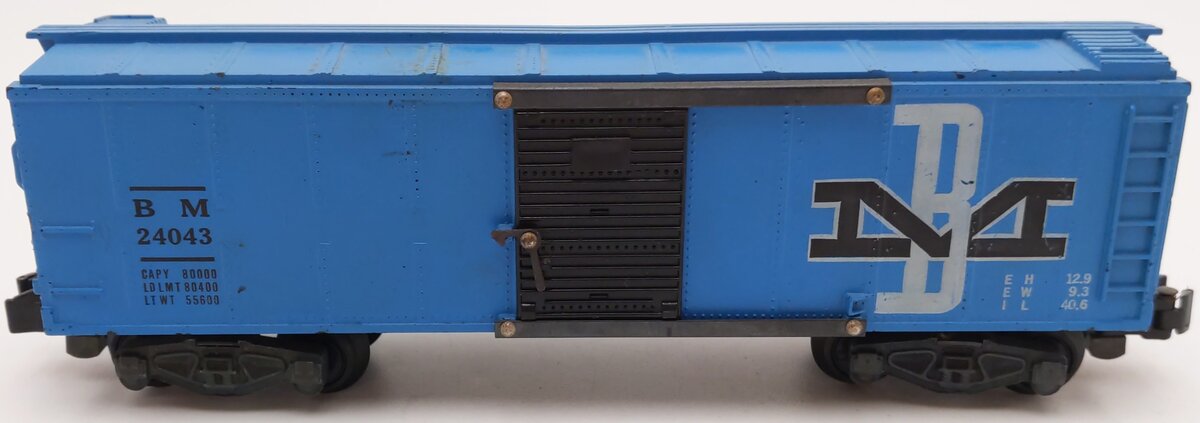 American Flyer 24043 Vintage S Gauge Boston & Maine Boxcar #24043 VG
