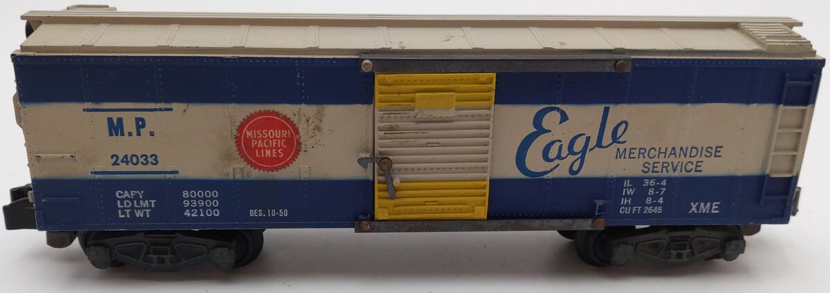 American Flyer 24033 Vintage S Missouri Pacific Boxcar VG