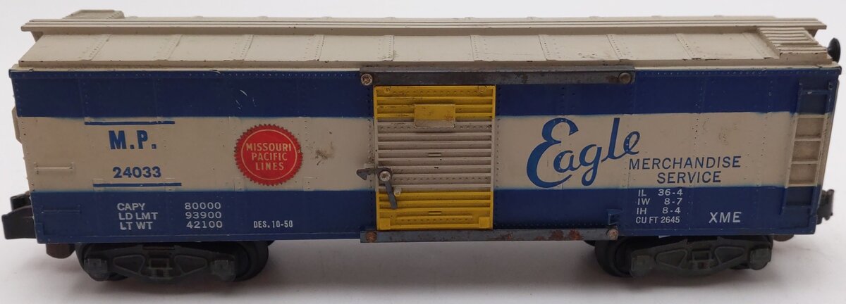 American Flyer 24033 Vintage S Missouri Pacific Boxcar VG