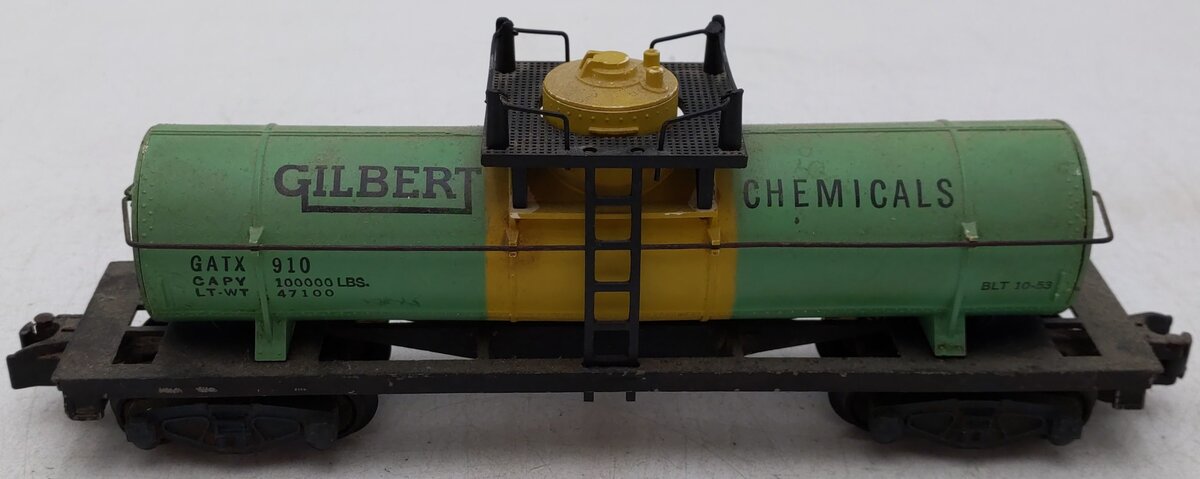 American Flyer 910 Vintage S Gilbert Chemicals Single Dome Tank Car VG