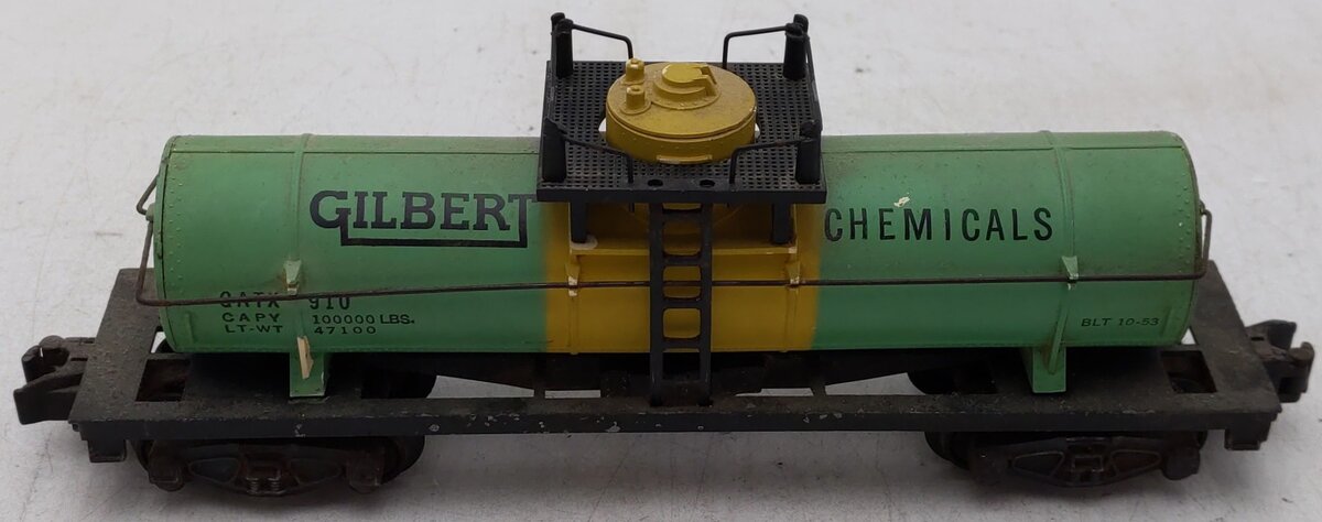 American Flyer 910 Vintage S Gilbert Chemicals Single Dome Tank Car VG