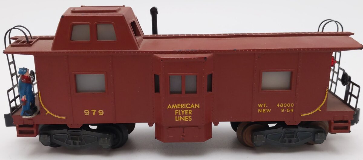 American Flyer 979 Vintage S Gauge American Flyer Lines Action Caboose VG