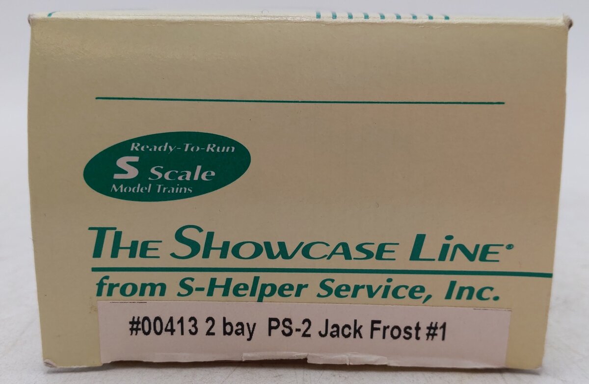 S-Helper 00413 S Gauge Jack Frost Cane Sugar PS-2 2-Bay Hopper #331 EX/Box
