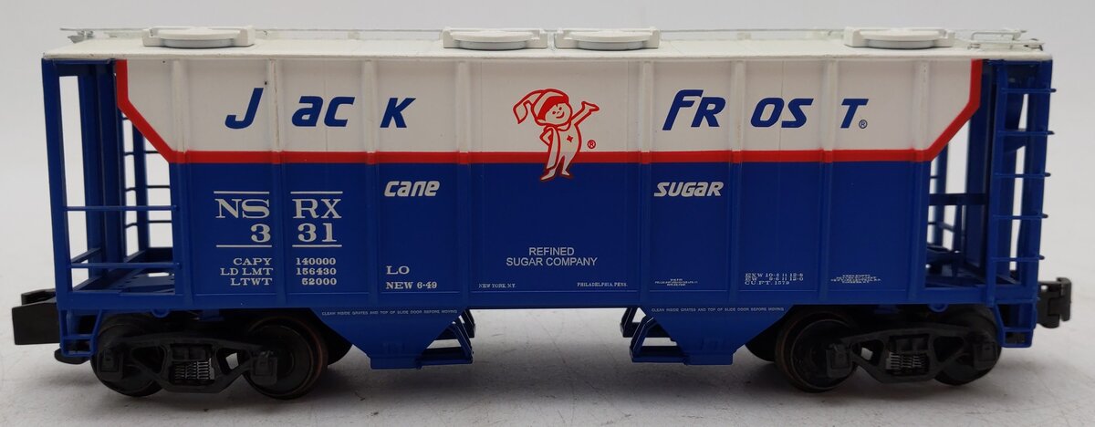 S-Helper 00413 S Gauge Jack Frost Cane Sugar PS-2 2-Bay Hopper #331 EX/Box