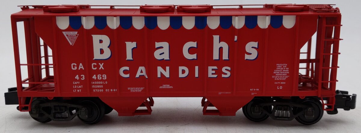 S-Helper 00969 S Gauge Brach's Candies Closed Hopper Car #43469 LN/Box