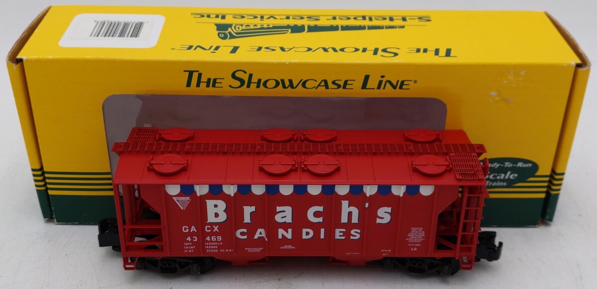 S-Helper 00969 S Gauge Brach's Candies Closed Hopper Car #43469 LN/Box